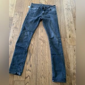 Men’s black wash skinny jeans